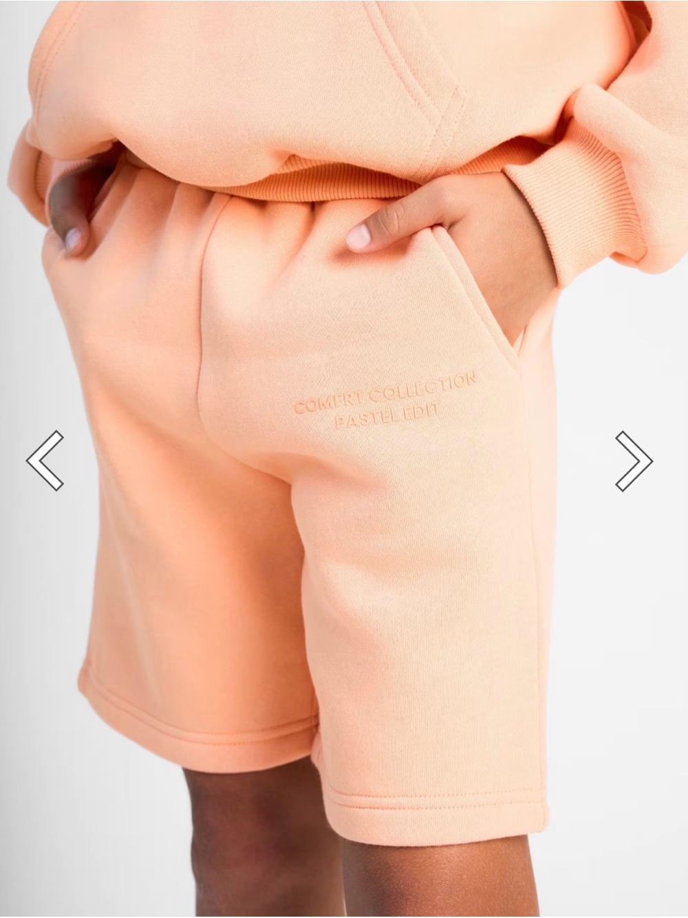 Kids Comfrt Peach Cozy Collection Sweatshorts